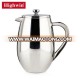 2017 most popular hot sale Coffee And Tea Maker double wall stainless steel Espresso french coffee press plunger